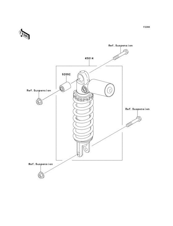 ZX900 Амортизатор