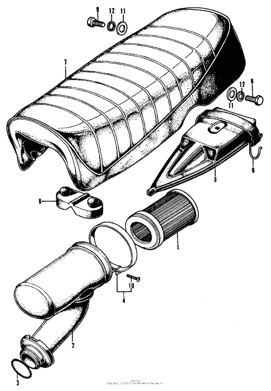 Seat + air cleaner