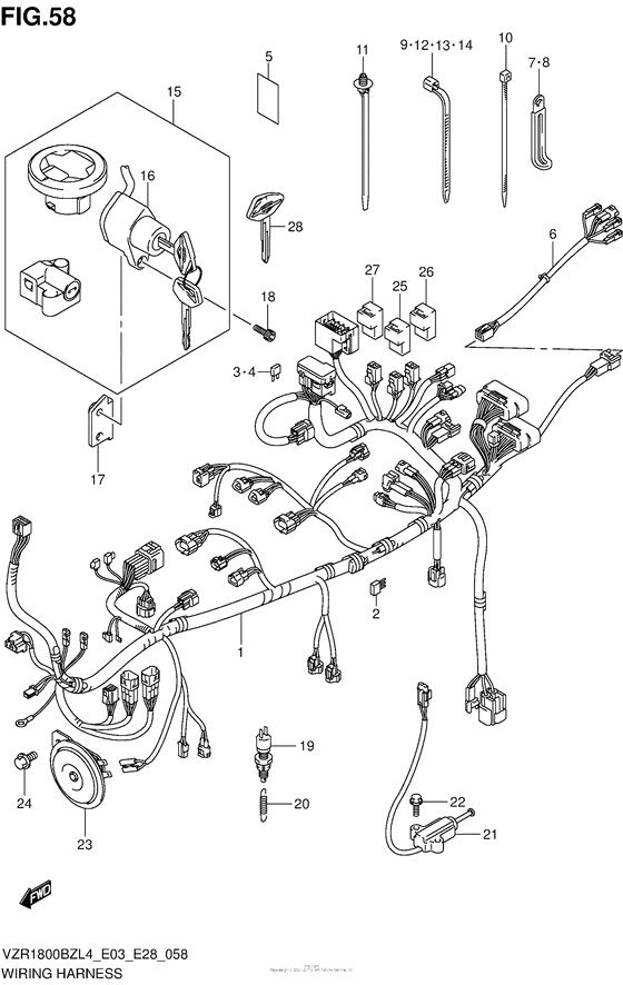 Wiring Harness (Vzr1800Bzl4 E28)