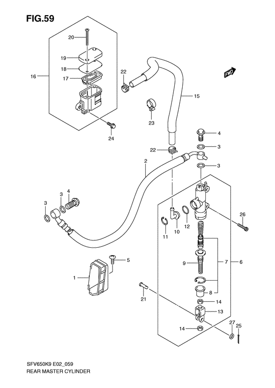 SFV650 Задний тормозной цилиндр
