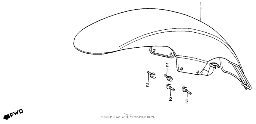 VF1100C Переднее крыло