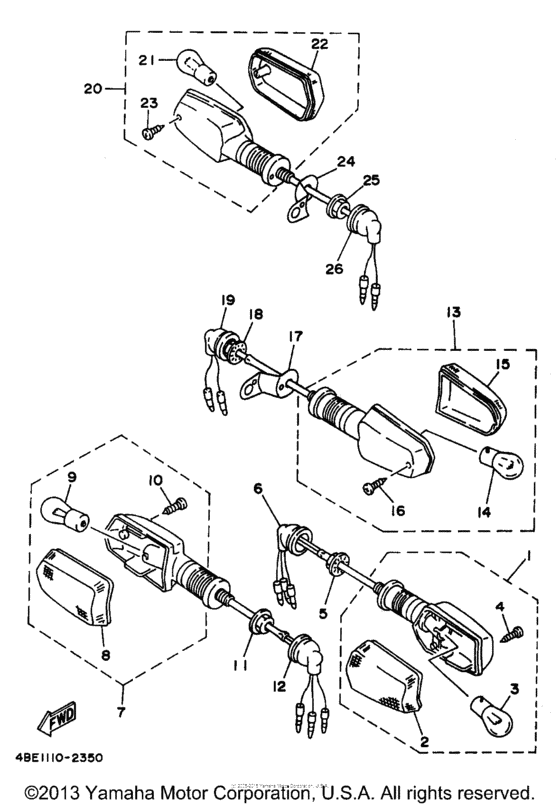 XT225KC Поворотники