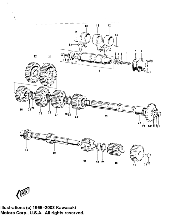 Transmission/change drum