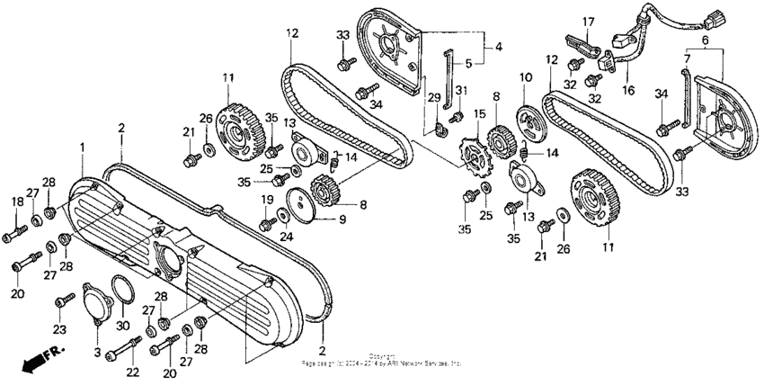 Front cover + timing belt
