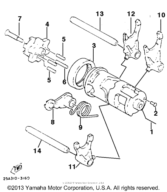 XT225E Копирный вал