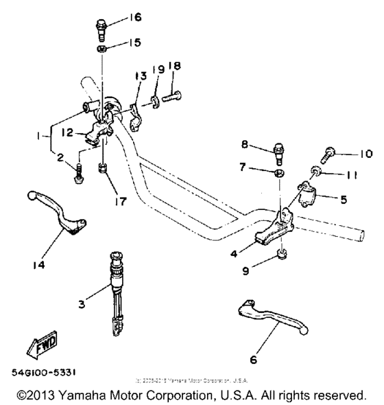 Handle switch - lever