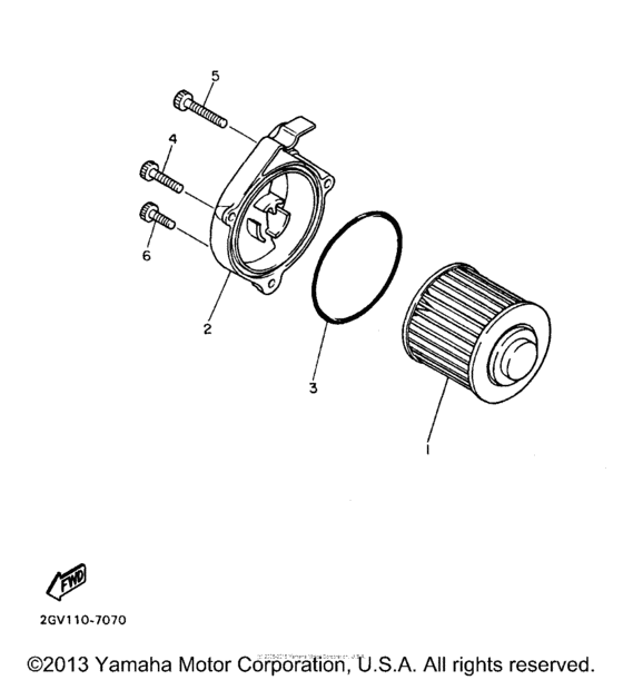XV535SJC Масляный фильтр