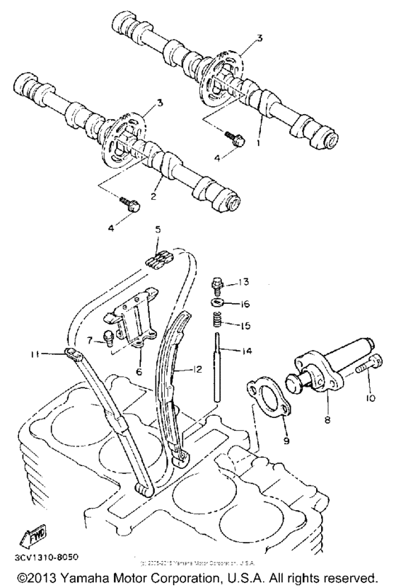 FJ1200A Цепь механизма газораспределения