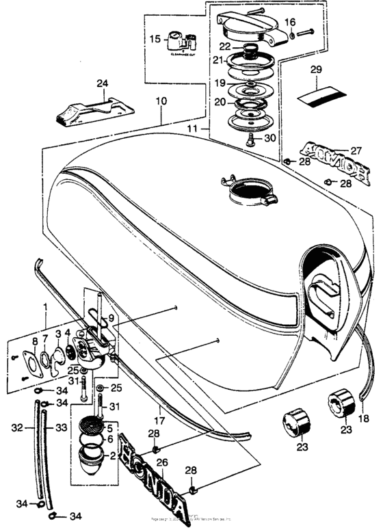 Fuel tank + fuel valve