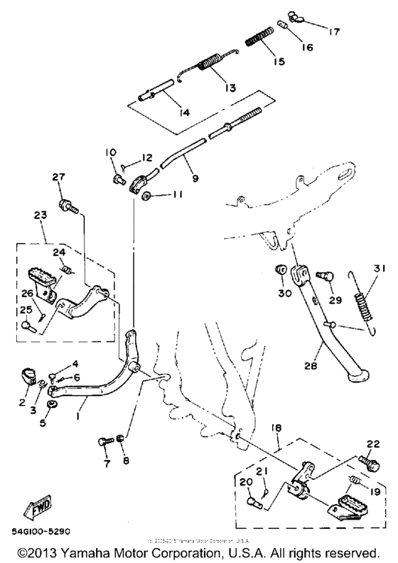 Stand - footrest