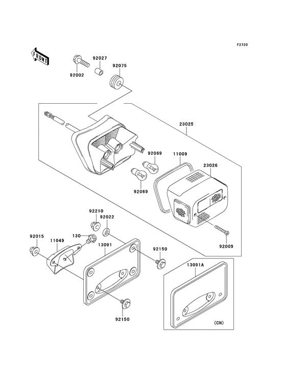 Taillight unit ass`y