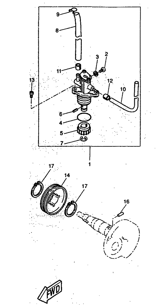 CW50RS Масляный насос