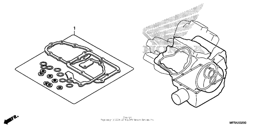 VT1300CS (ABS) Комплект прокладок
