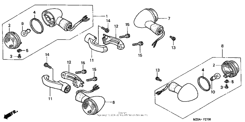 Front + rear turn signal