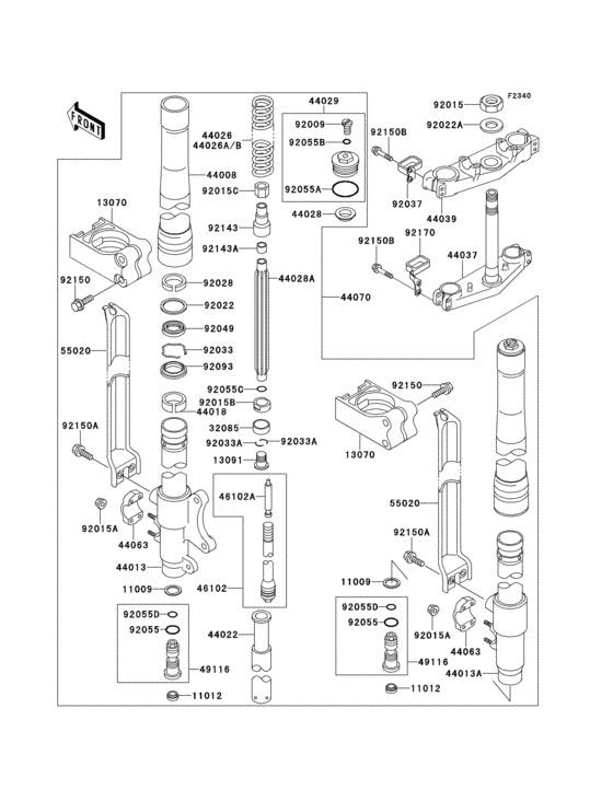 Front fork(1/2)