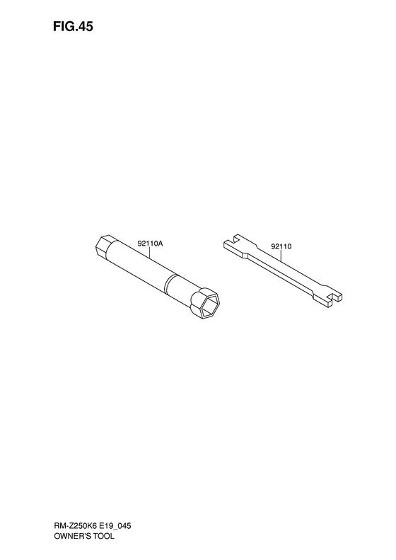 RM-Z250 Owner's tool