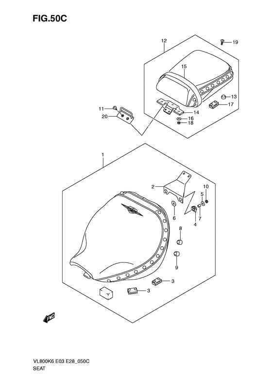 VL800 Пружина