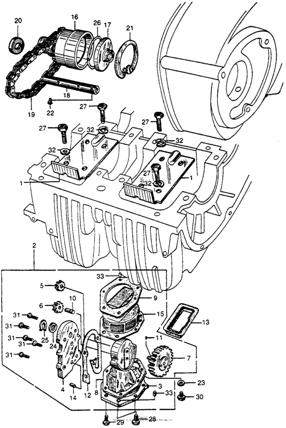Oil pump + oil filter