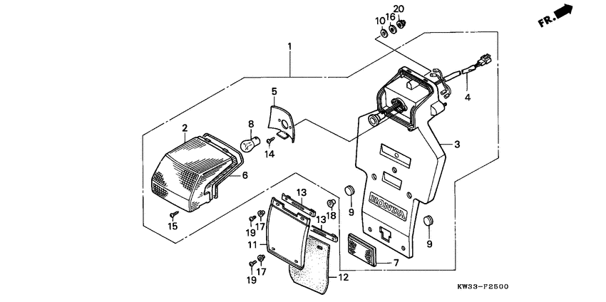Taillight unit ass`y