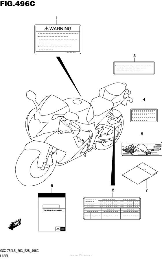 Label (Gsx-R750L5 E33)