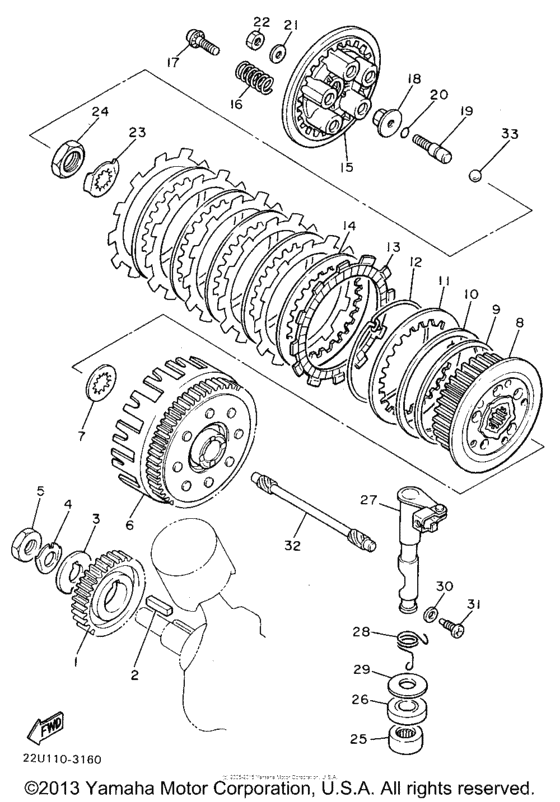 XV535GC Сцепление