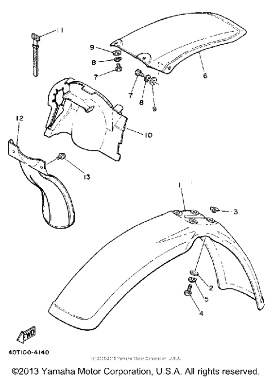 Front fender - rear fender