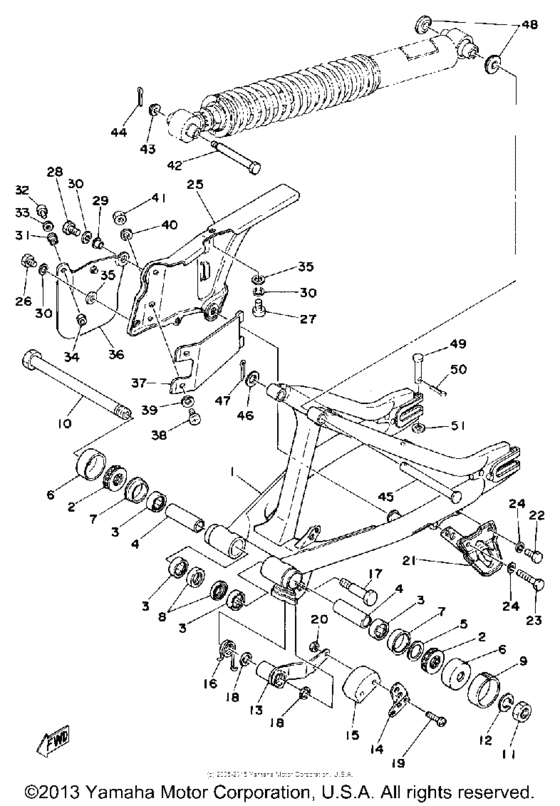 Rear arm - chain case