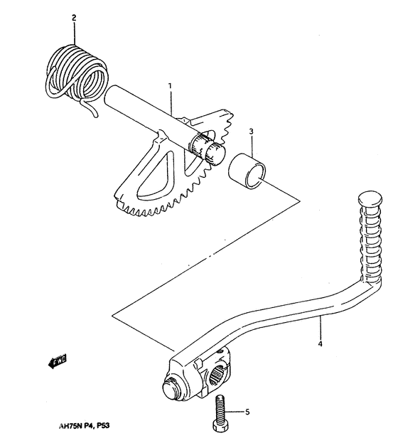 AH75 Ножной стартер