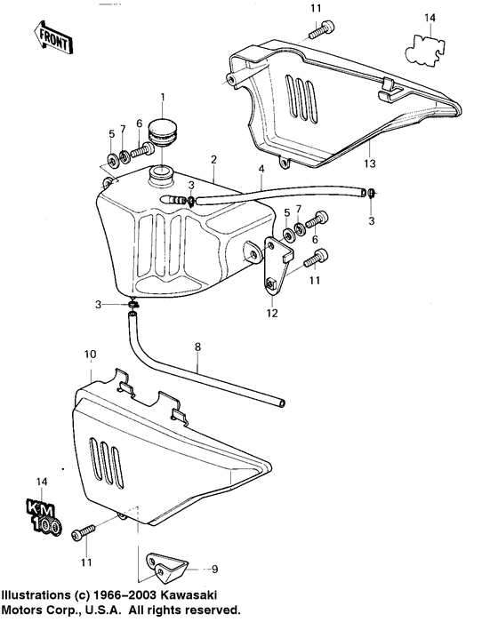 Side covers/oil tank