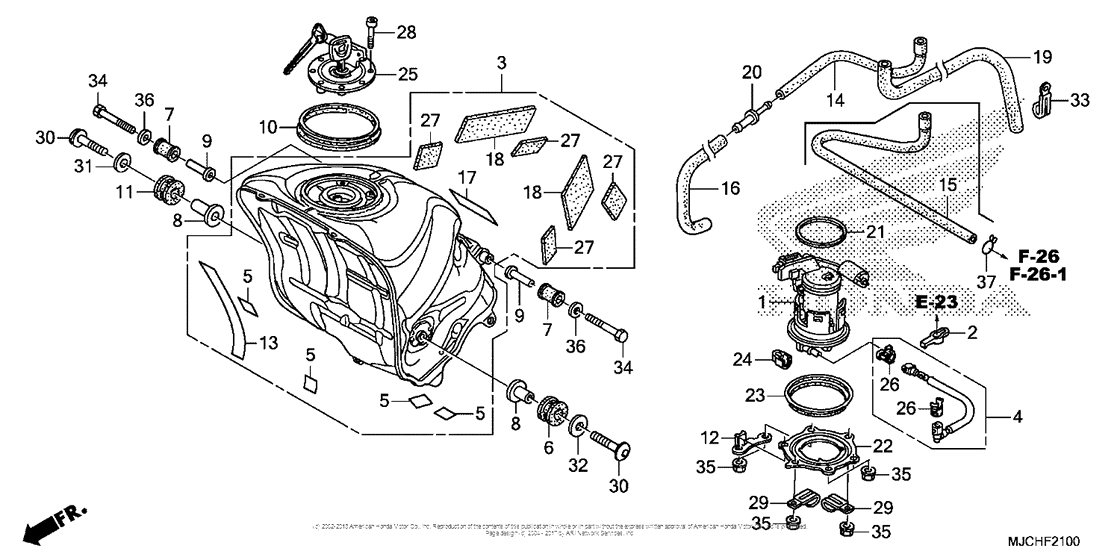Fuel Tank + Fuel Pump
