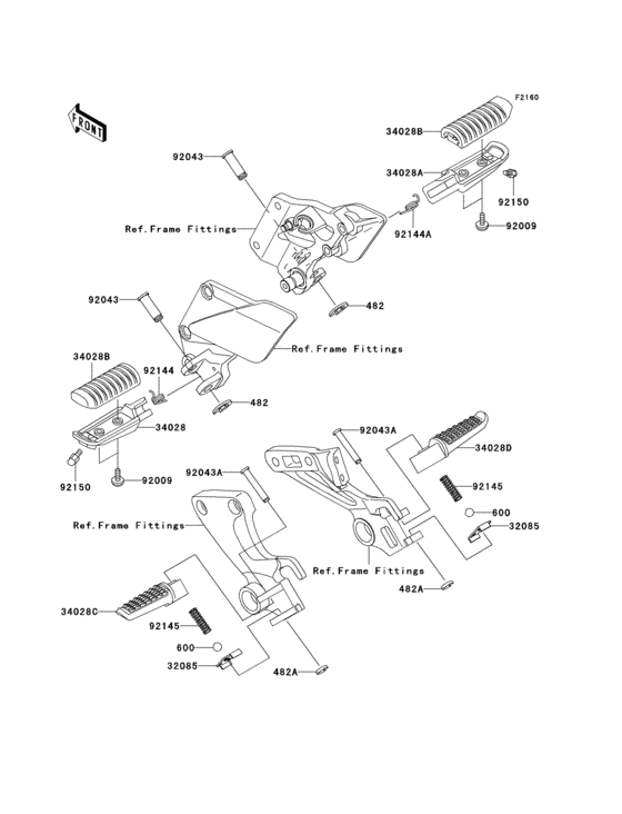 ZX1200 Подножки