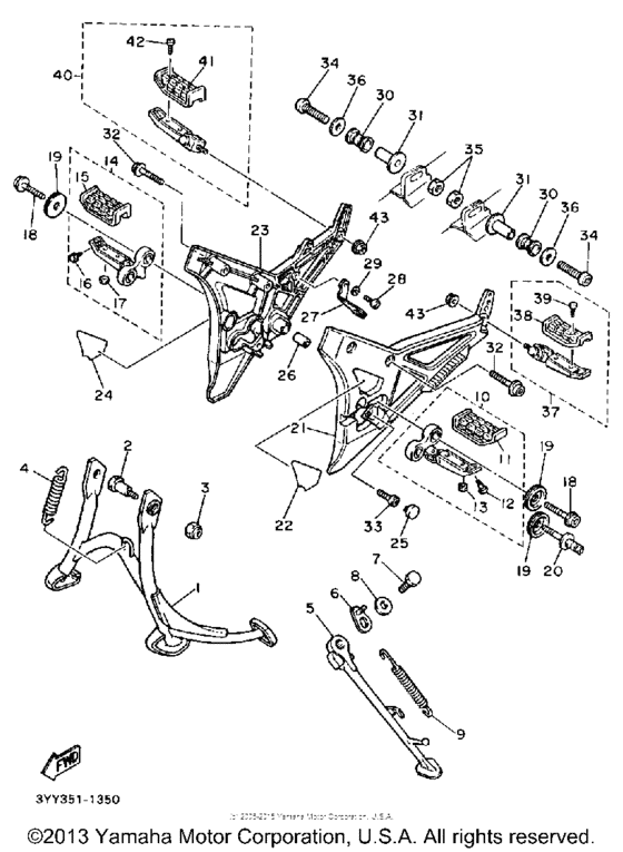 FJ1200B Подножки