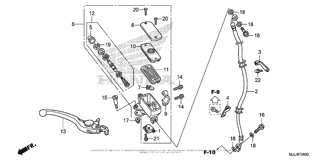 Front Brake Master Cylinder (1)