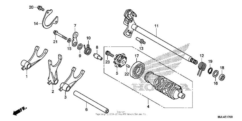 Gearshift drum (1)