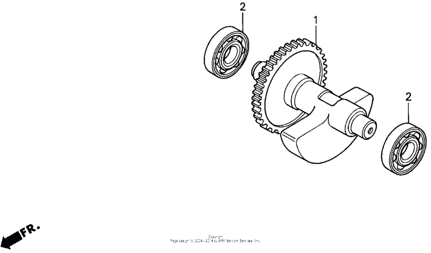 XR600R Валансирный вал