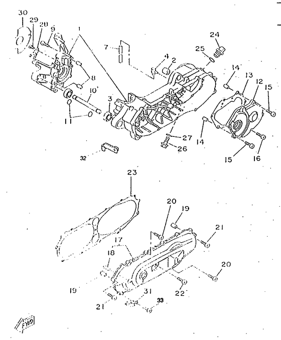 CW50RSP Картер двигателя