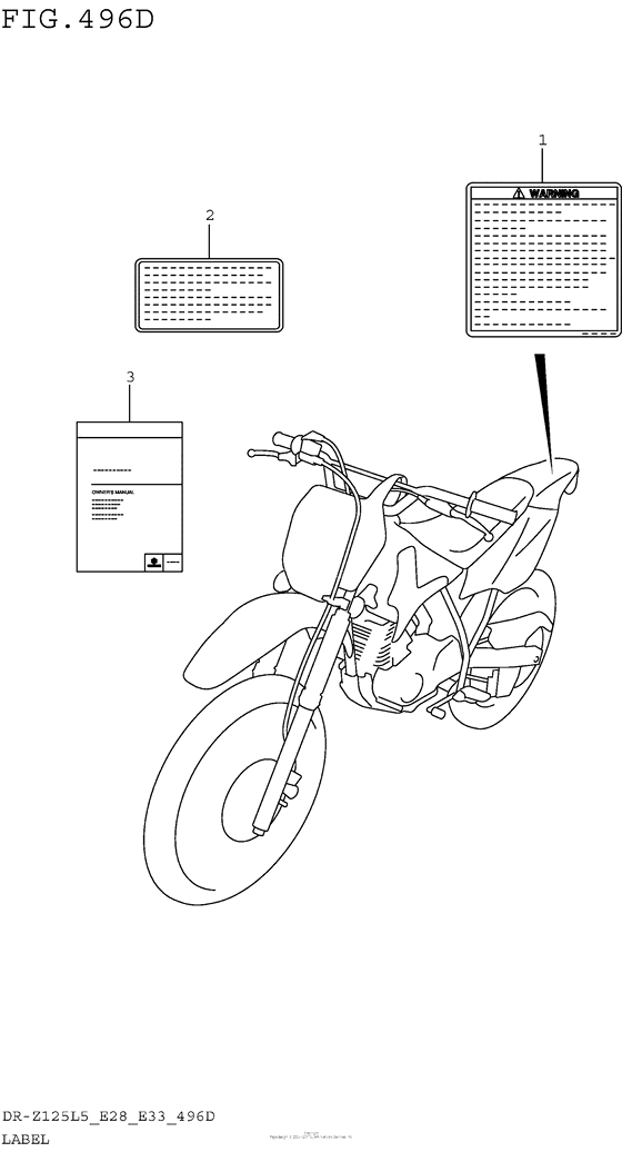 Label (Dr-Z125Ll5 E33)