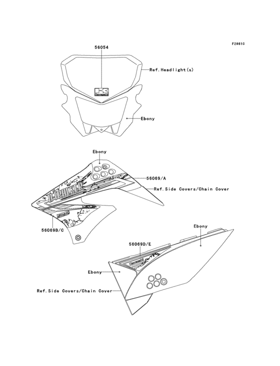 KLX125 Decals(ebony)(ddf)
