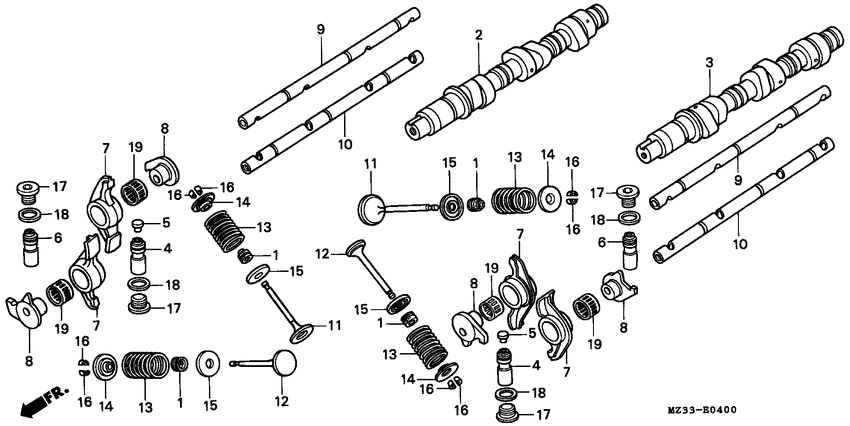 GL1500A Распред вал / клапана