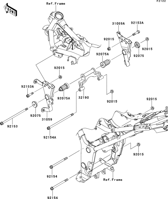EX300 Крепление двигателя