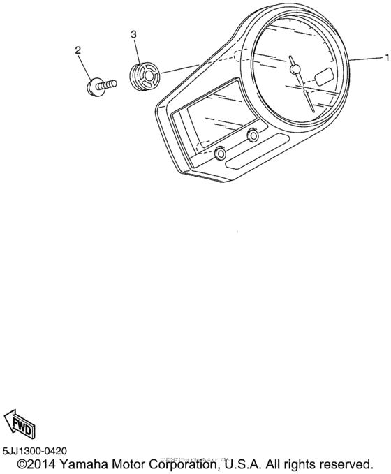 YZF-R1 Приборы