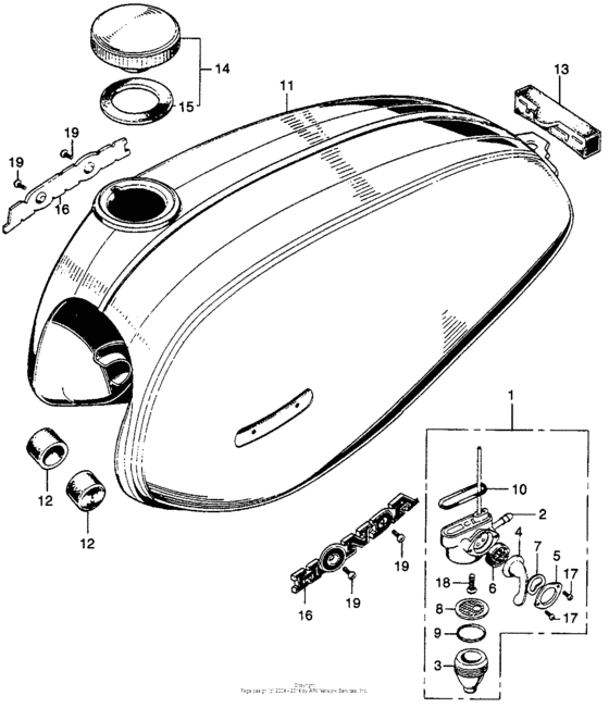 Fuel tank + fuel valve