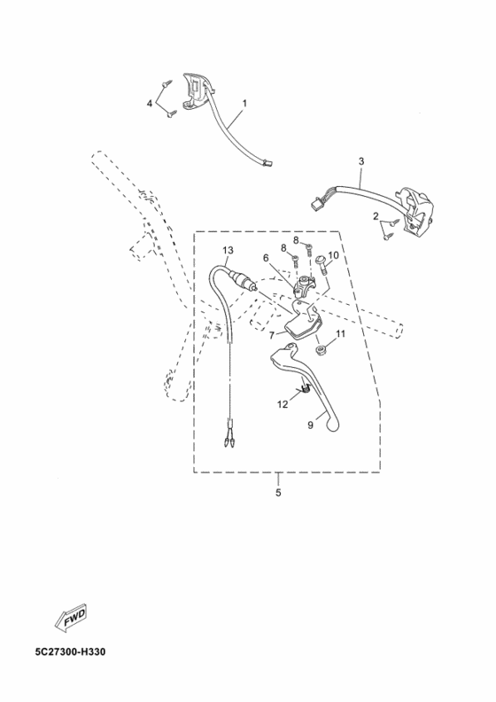 YN50 Interruptor  manillar&palanc