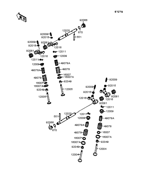 Rocker arms/valves