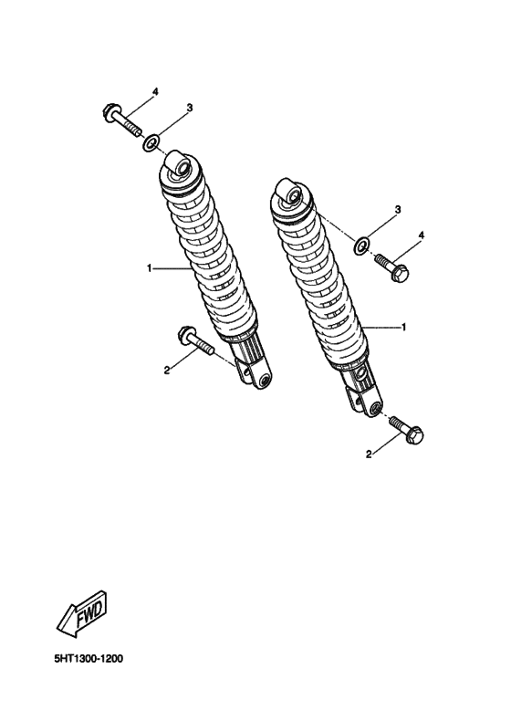 XQ125 Задняя подвеска