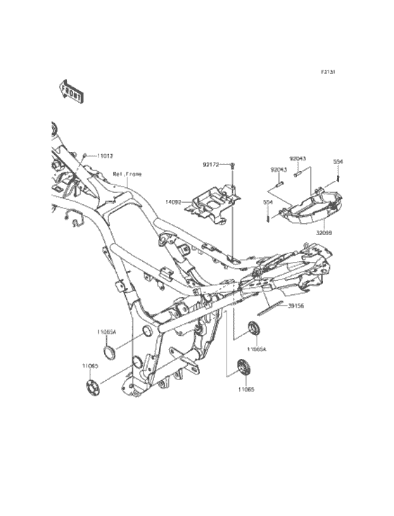 EX250 フレームフィッティング