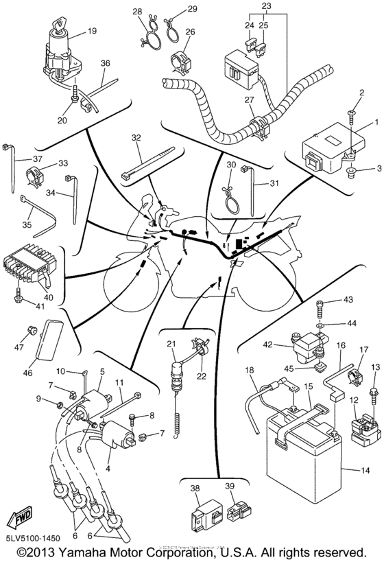 FZS1000NC Электрика