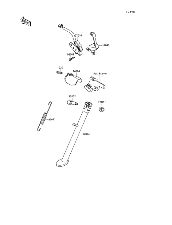KL650 Подножка