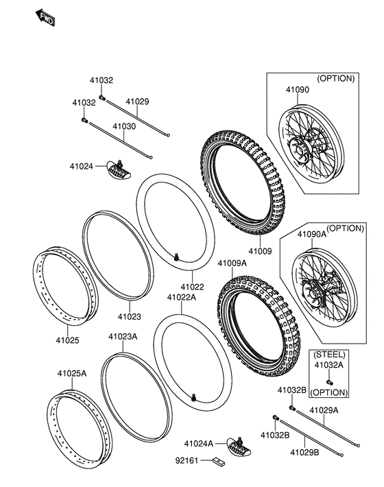 RM-Z250 Rear tire x