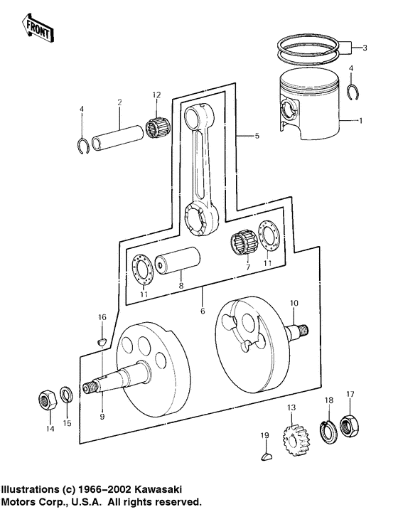 Crankshaft/piston